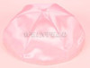 Satin Yarmulkes 6 Panels - Lined - Satin Light Pink With Red Rim. Best Quality Bridal Satin