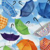 Cotton Print Yarmulkes Sunshower Umbrellas - Sky