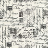 Cotton Print Yarmulkes Script - Cream