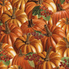 Cotton Print Yarmulkes Harvest - Pumpkin