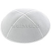 Genuine Suede Kippah - Solid Colors - White