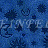 Genuine Suede Kippah - Embossed Textured Design - Aquarius