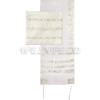 Tallit Organza - Embroidered Stripes - White