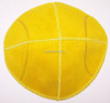 Yellow Tennis Ball Yarmulke - Genuine Suede