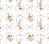 Disney Yarmulkes Cotton - Muslin - Sweet Bambi - Metallic - White