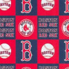 MLB Baseball Yarmulkes Fleece - BLOCKS - Boston Red Sox