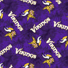 NFL Football Yarmulkes Cotton - FLANNEL - MIN - Minnesota Vikings