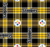 NFL Football Yarmulkes Fleece - PIT - Pittsburgh Steelers Plaid