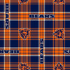 NFL Football Yarmulkes Fleece - CHI - Chicago Bears - Plaid