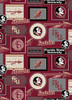 NCAA - Cotton Yarmulkes - FLORIDA STATE SEMINOLES - PACKED PATCHES