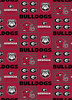 NCAA - Cotton Yarmulkes - GEORGIA BULLDOGS - PATCH