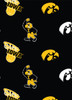 NCAA - Cotton Yarmulkes - TOSSED - IOWA HAWKEYES - LOGOS