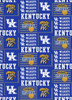 NCAA - Cotton Yarmulkes - KENTUCKY WILDCATS - PATCH