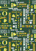 NCAA - Cotton Yarmulkes - GLITTER - OREGON DUCKS - LOGOS