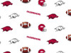 NCAA - Cotton Yarmulkes - Arkansas University - White