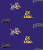 NCAA - Cotton Yarmulkes - HERRINGBONE - Louisiana State University