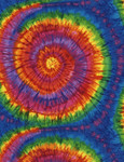 Cotton Print Yarmulkes Multi Tie-Dye - Multi Cotton Print Yarmulkes Multi Tie-Dye - Multi