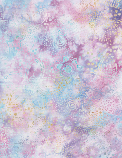 Cotton Print Yarmulkes Flower Fantasy Batik - DREAM