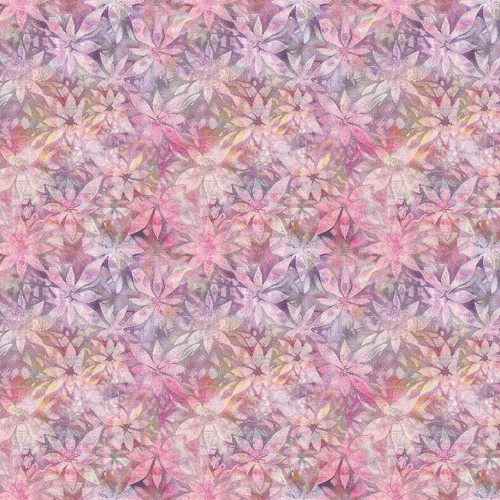 Cotton Print Yarmulkes SHADOW FLORAL TEXTURE - PINK