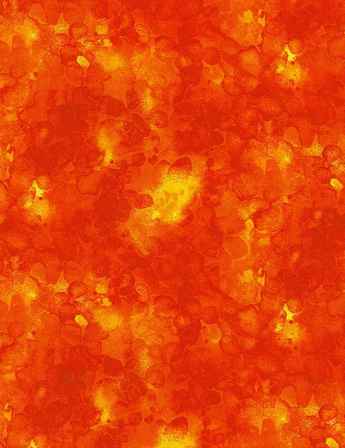 Cotton Print Yarmulkes WATERCOLOR - Flame