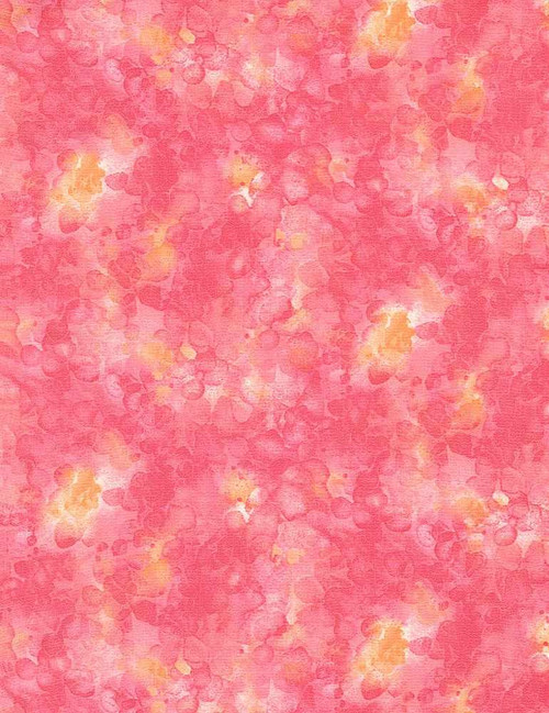 Cotton Print Yarmulkes WATERCOLOR - Fuchsia