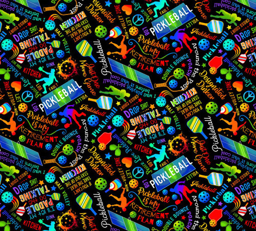 Cotton Print Yarmulkes PICKLEBALL