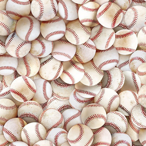 Cotton Print Yarmulkes PACKED BASEBALL BALL