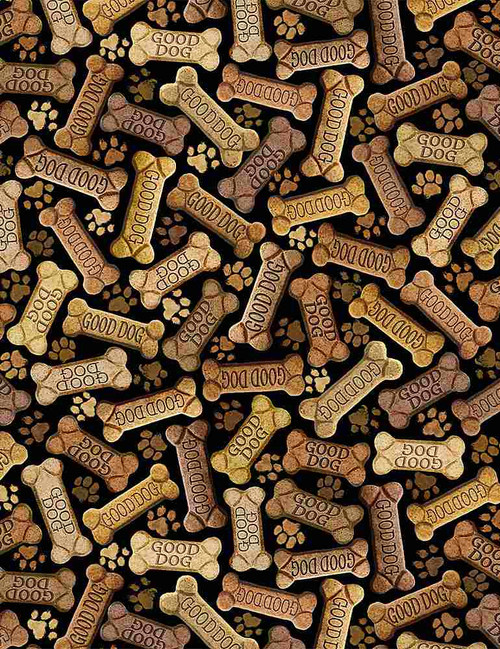 Cotton Print Yarmulkes TOSSED DOG BONES