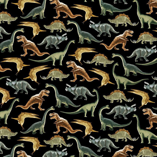 Cotton Print Yarmulkes DINOSAURS