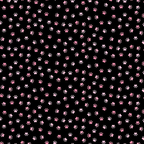 Cotton Print Yarmulkes HEART PAWPRINTS