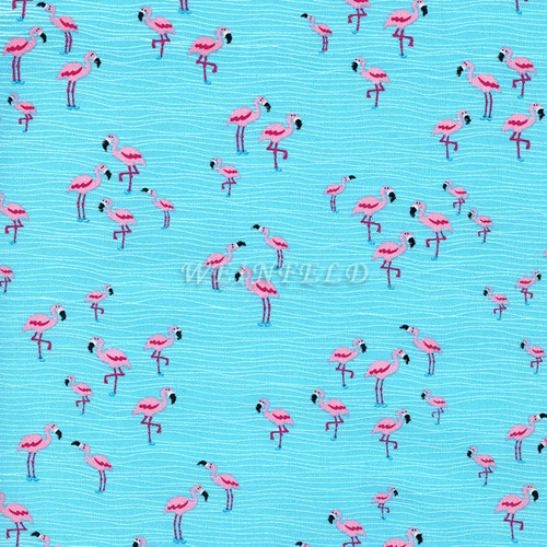 Cotton Print Yarmulkes Mini - Aqua