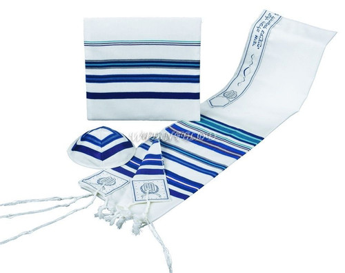 Bnei Or Blue Wool Tallit Bnei Or Blue Wool Tallit
