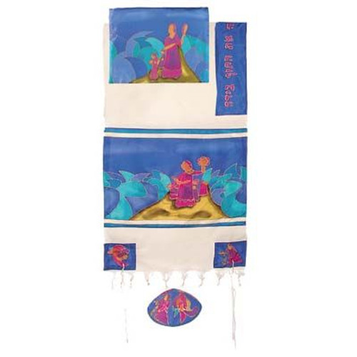 Cotton And Silk Tallit - Miriam And Debora Cotton And Silk Tallit - Miriam And Debora