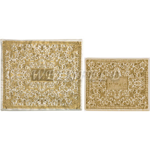 Full Embroidery Tallit and Tefillin Bag - Gold Full Embroidery Tallit and Tefillin Bag - Gold