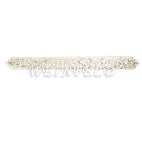 Embroidered Atara (Yoke) + 4 Corners - Pomegranates Silver Embroidered Atara (Yoke) + 4 Corners - Pomegranates Silver