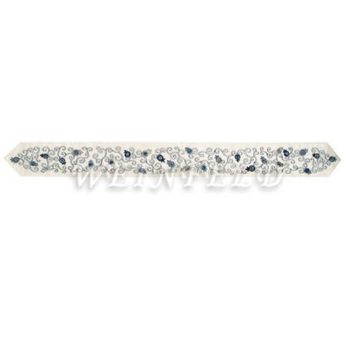 Embroidered Atara (Yoke) + 4 Corners - Pomegranates STEEL GRAY Embroidered Atara (Yoke) + 4 Corners - Pomegranates STEEL GRAY