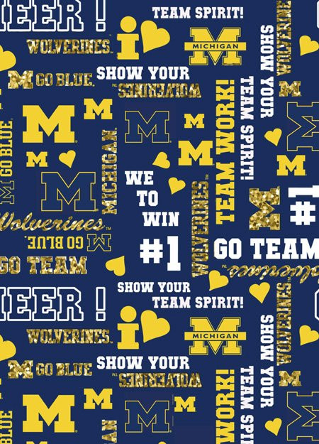 NCAA - Cotton Yarmulkes - MICHIGAN 