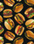 Cotton Print Yarmulkes Tossed Burgers - BLACK