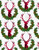 Cotton Print Yarmulkes Deer in Holly - MILK Cotton Print Yarmulkes Deer in Holly - MILK