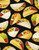Cotton Print Yarmulkes Tossed Tacos - BLACK