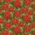 Cotton Print Yarmulkes PACKED POINSETTIA & LEAVES METALLIC