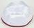 Satin Yarmulkes 6 Panels - Lined - White Satin With Burgundy Rim. Best Quality Bridal Satin Satin Yarmulkes 6 Panels - Lined - White Satin With Burgundy Rim. Best Quality Bridal Satin