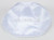 Satin Yarmulkes 6 Panels - Lined - Satin White With Fuchsia Pink Rim. Best Quality Bridal Satin