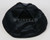 Satin Yarmulkes 6 Panels - Lined - Satin Black With Beige Rim. Best Quality Bridal Satin