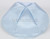 Satin Yarmulkes 6 Panels - Lined - Satin Light Blue With Navy Rim. Best Quality Bridal Satin