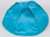 Satin Yarmulkes 6 Panels - Lined - Satin Turquise With Medium Blue Rim. Best Quality Bridal Satin
