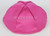 Satin Yarmulkes 6 Panels - Lined - Satin Fuchsia With Medium Blue Rim. Best Quality Bridal Satin