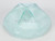 Satin Yarmulkes 6 Panels - Lined - Satin Mint Light Green With Navy Rim. Best Quality Bridal Satin