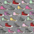 Cotton Print Yarmulkes High-Top Sneakers In Rows - Light