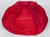 Moire Six Panel Yarmulkes Red
